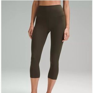 Lululemon Align Crop Leggings Dark Olive